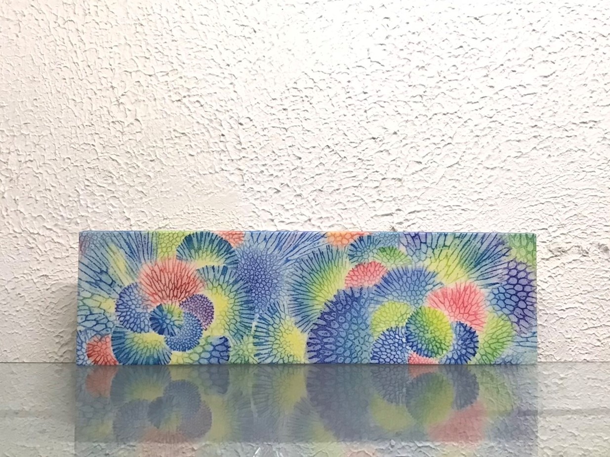 型染め手染めパネル壁掛け沖縄43✖️86.5 ファブリックボード