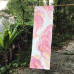 染織りタペストリー サンゴ染め-タペストリー-