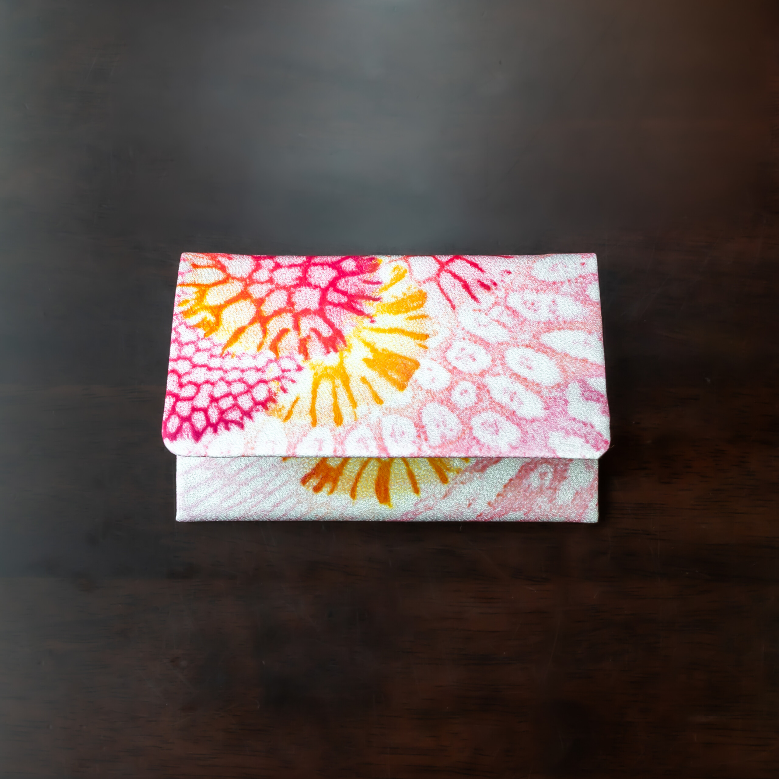 サンゴ染め 名刺入れ PK